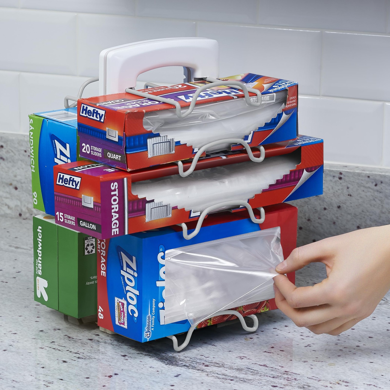 YouCopia WrapStand, Adjustable Kitchen Wrap, Foil and Bag Box Organizer for K…