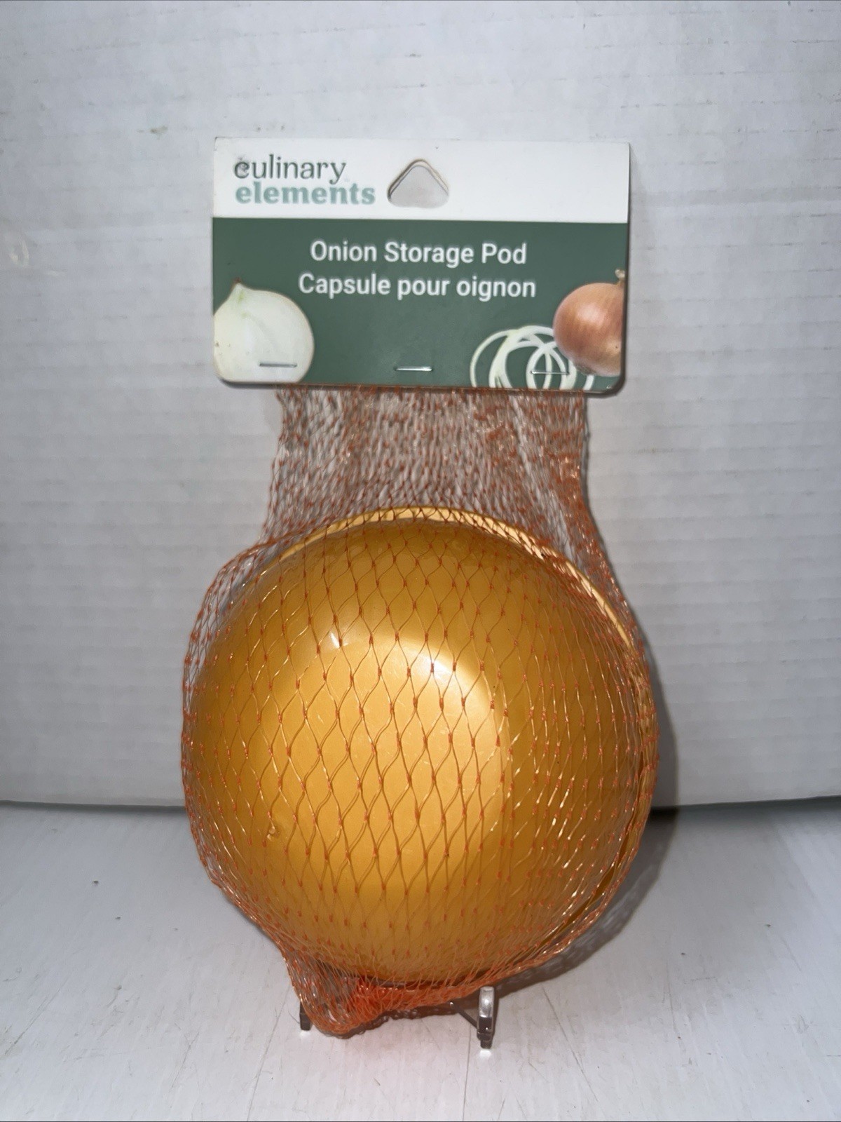Orange Onion Pod Storage Culinary Fresh BPA Free Dishwasher Safe Food Safe