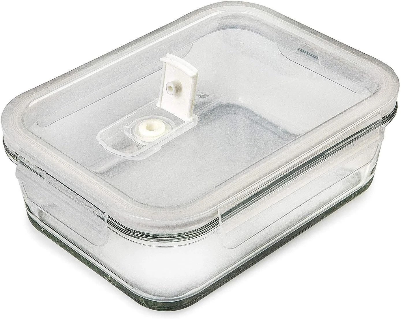 Elegant Multi-Compartment Glass Meal Prep Containers with Air Tight Lids – 30 Oz