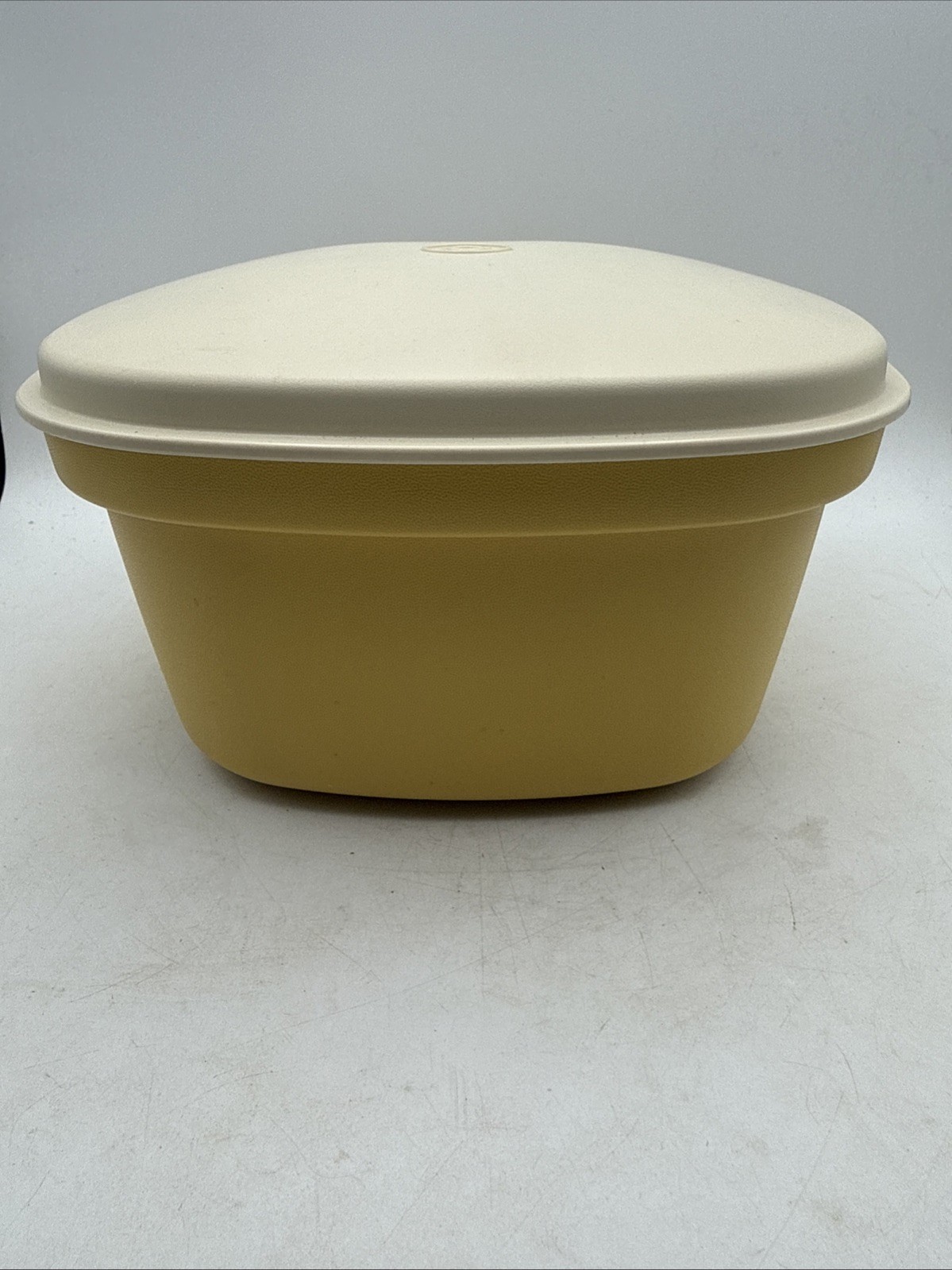 Vintage 3 Quart Tupperware Harvest Gold Steam N Store Steamer 888 Strainer w Lid
