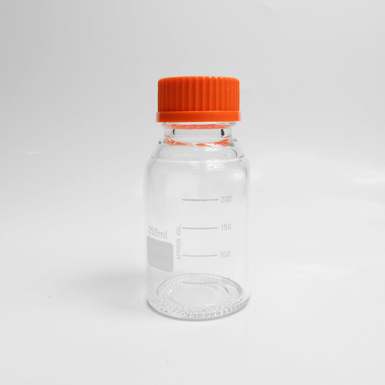 Glass Media Bottle 250ml Round Storage Bottles 3.3 Borosilicate Glass Regent …
