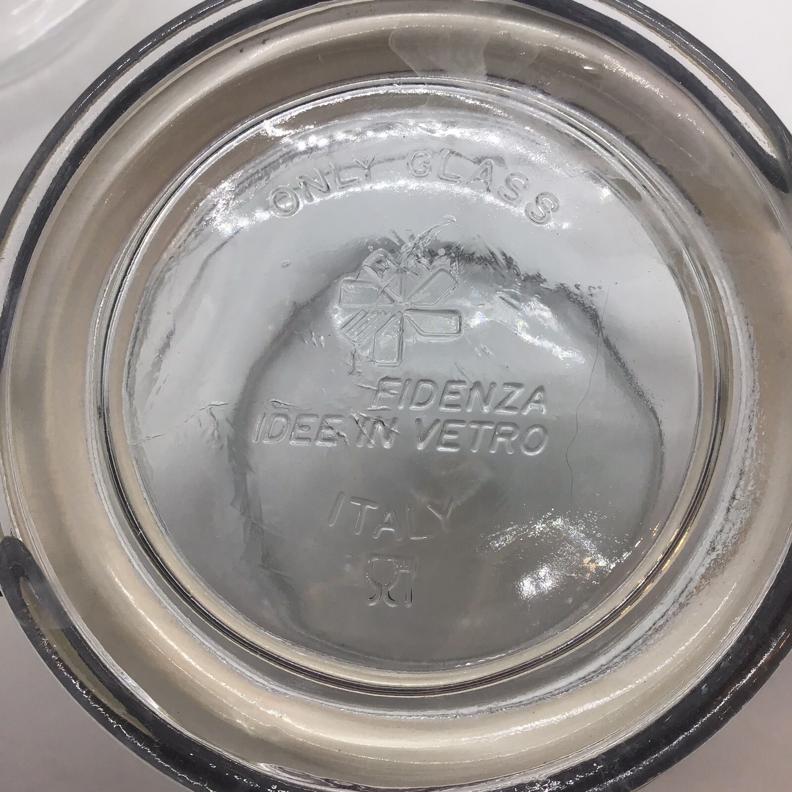 Set Of 3 Italian Glass Storage Jars With Airtight Lid 0.5 L Italy