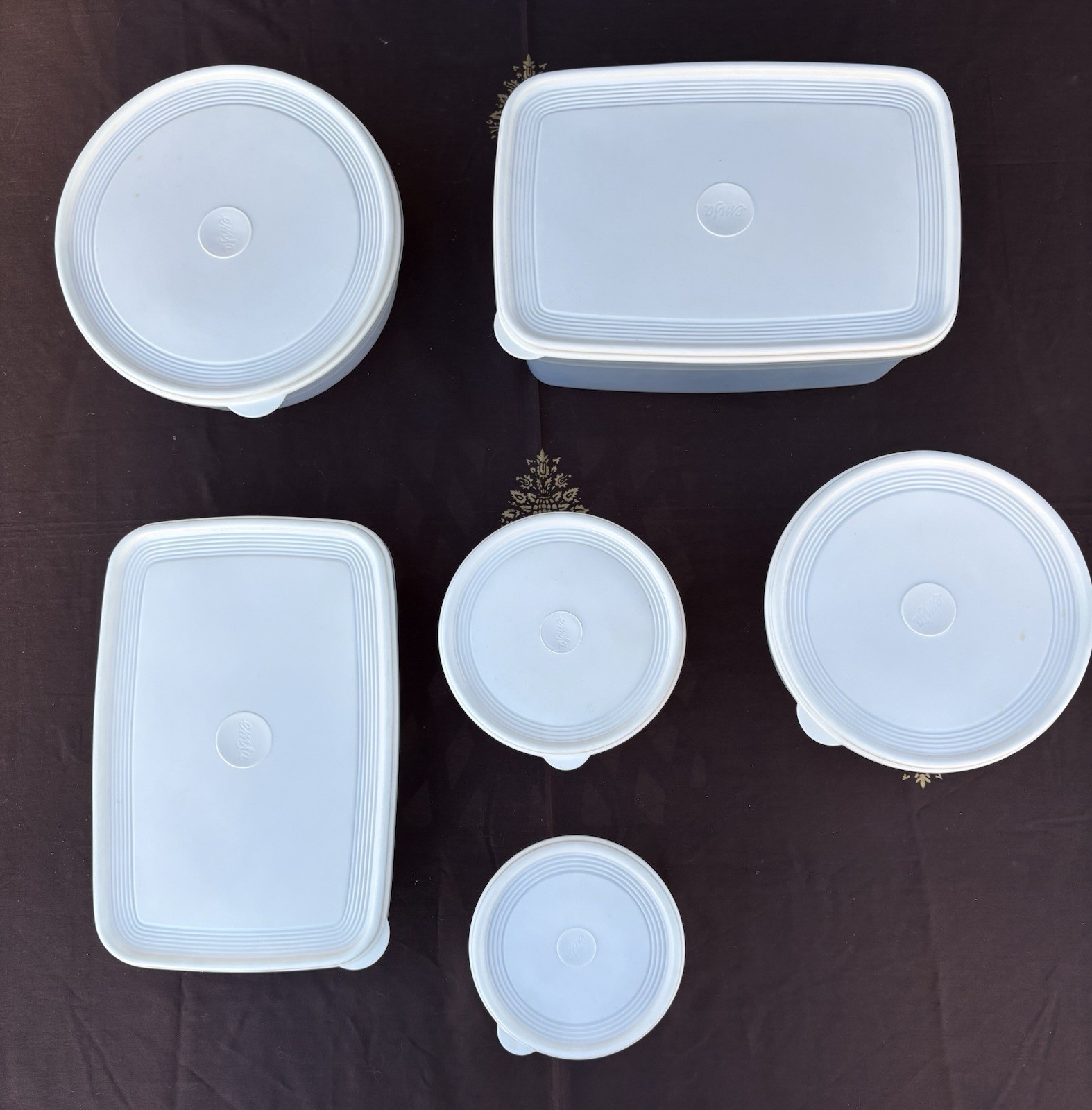 EMSA*Superline Storage Containers*Germany*12-pc (6-containers & 6-white Lids