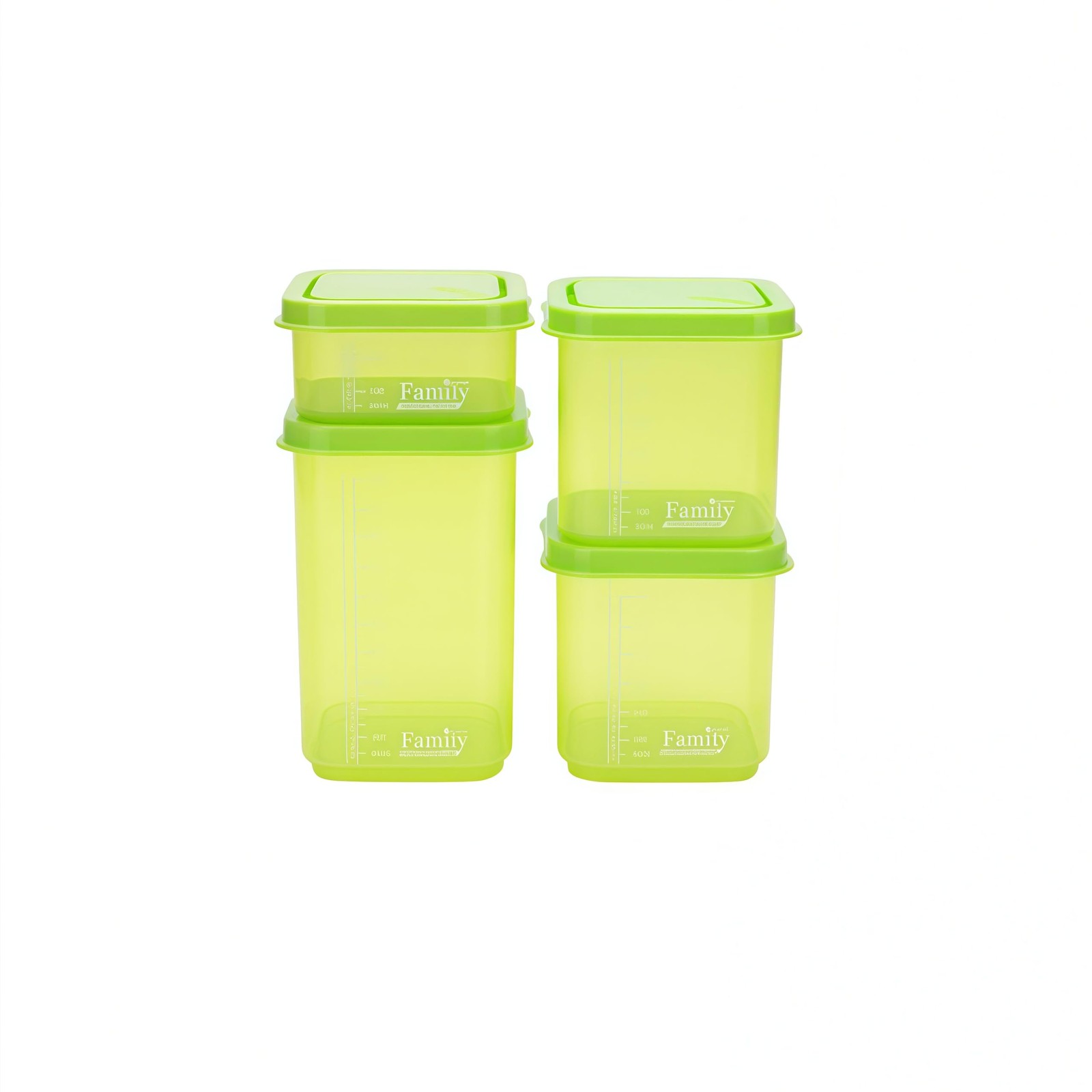 4-Piece Airtight Food Storage Containers with Lids Family 4 Piece Set, Blue