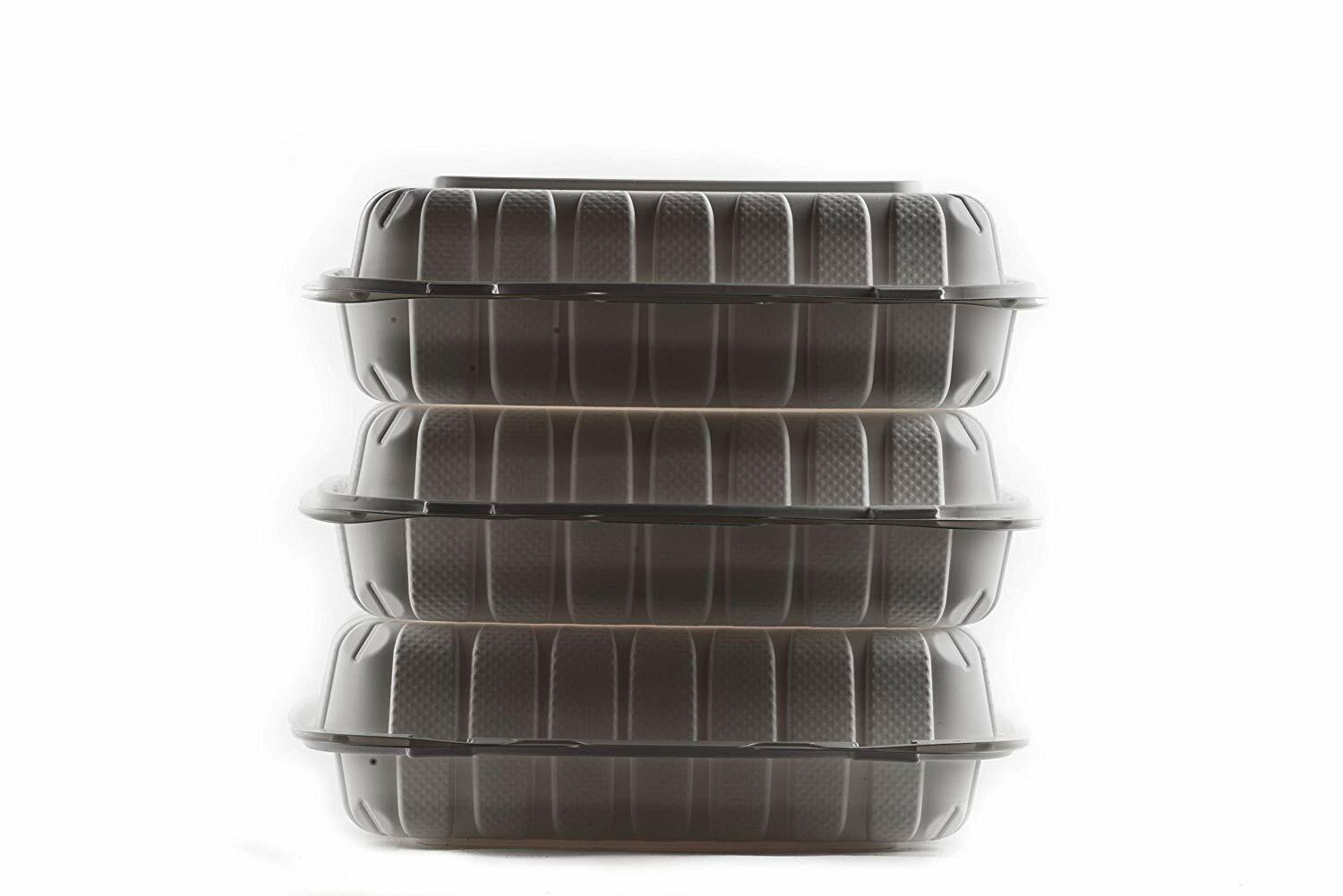 400 Pack Clam Shell Take Out Food Container 9 x 6