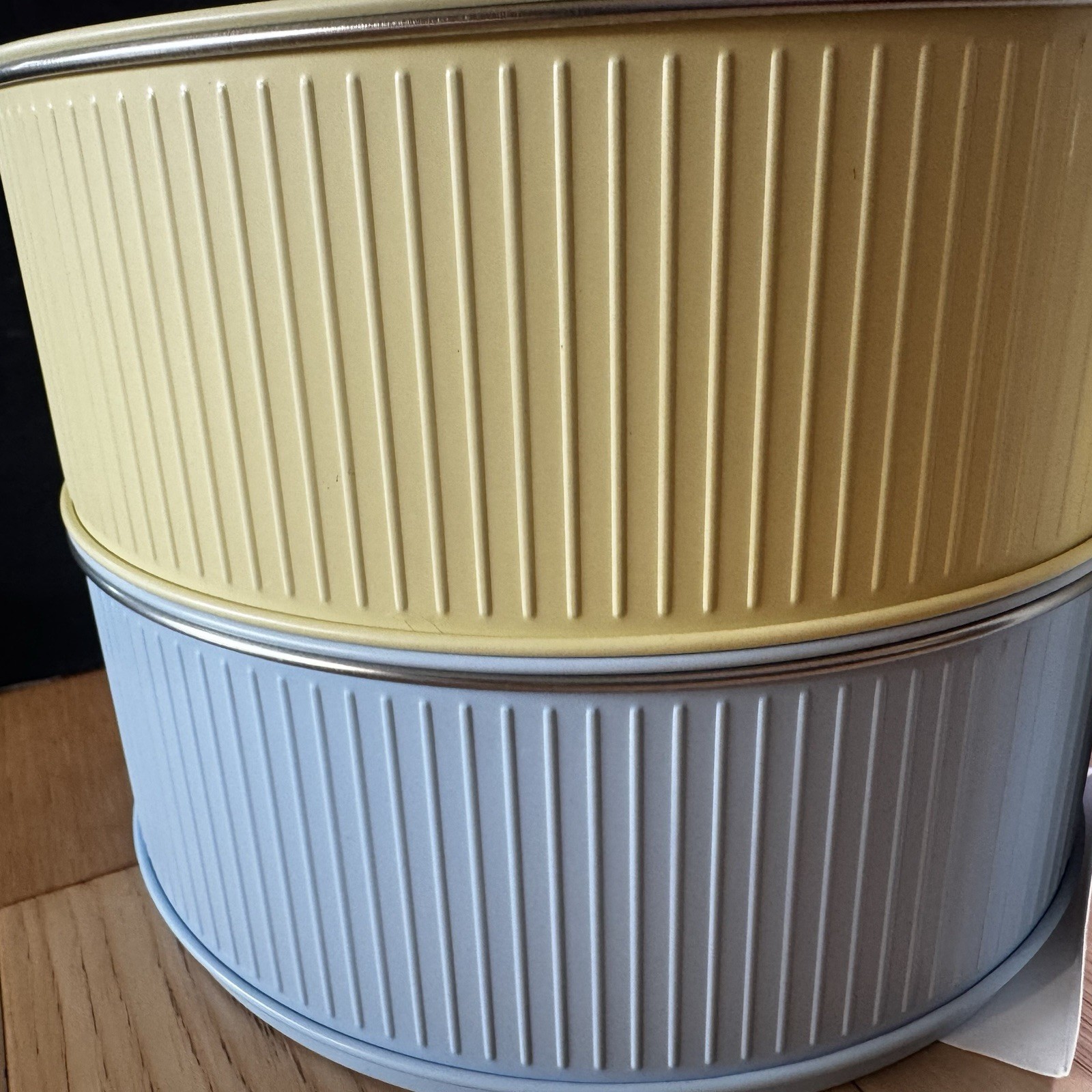 IKEA of Sweden BETTHAJ Food Storage Containers w Lids Set of 2 Yellow Blue New