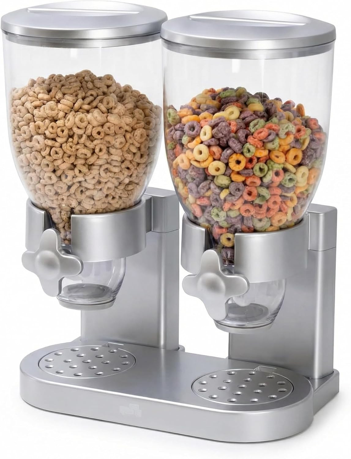 /GAT202 Indispensable Dry Food Dispenser, Dual Control, Silver