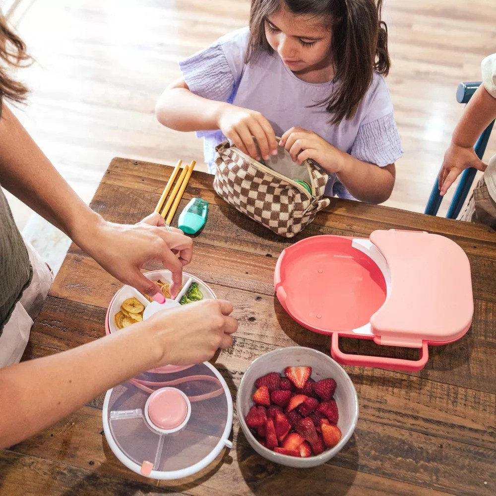 GoBe 2-in-1 Lunchbox With Original Snack Spinner | Pink 8603P