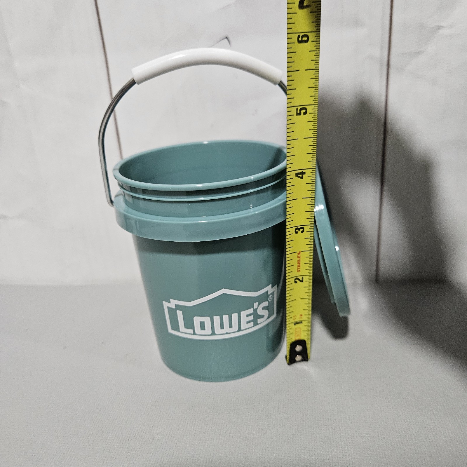 NEW Set of 5 Lowe’s TEAL 0.42 Quart BPA-Free Mini Bucket W/Lid – FLAT RATE SHIP