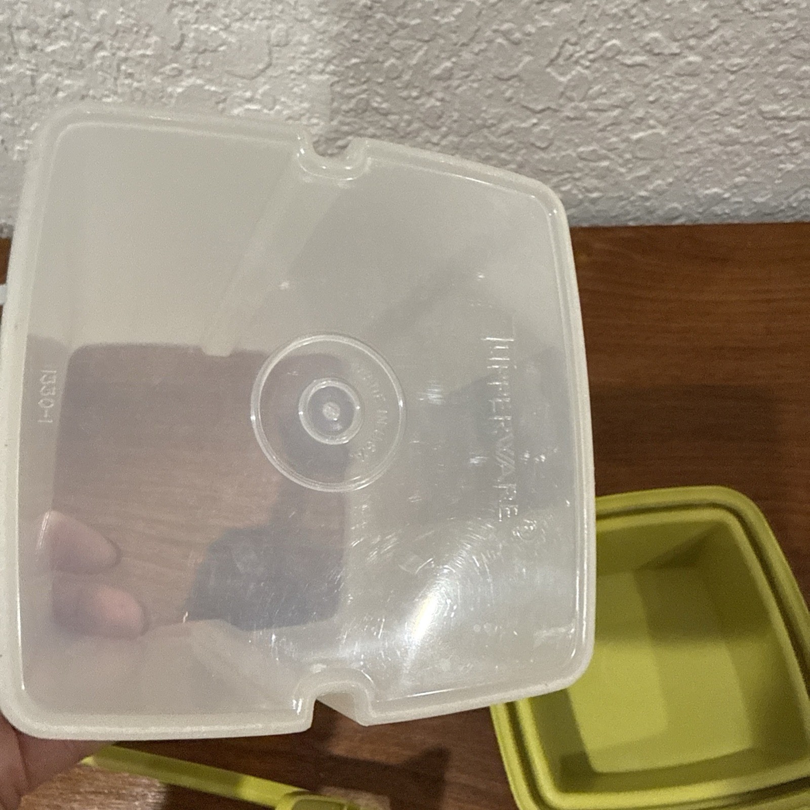Vintage Tupperware Pick-A-Deli Pickle Keeper Avocado Green 3-Piece Set 1330