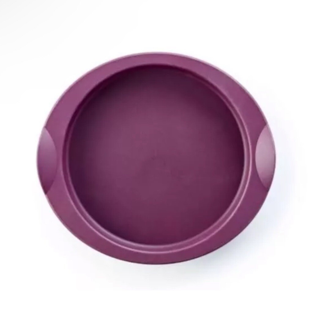 Tupperware Mini Round Silicone Baking Form Purple Brand New 16cm x 2cm