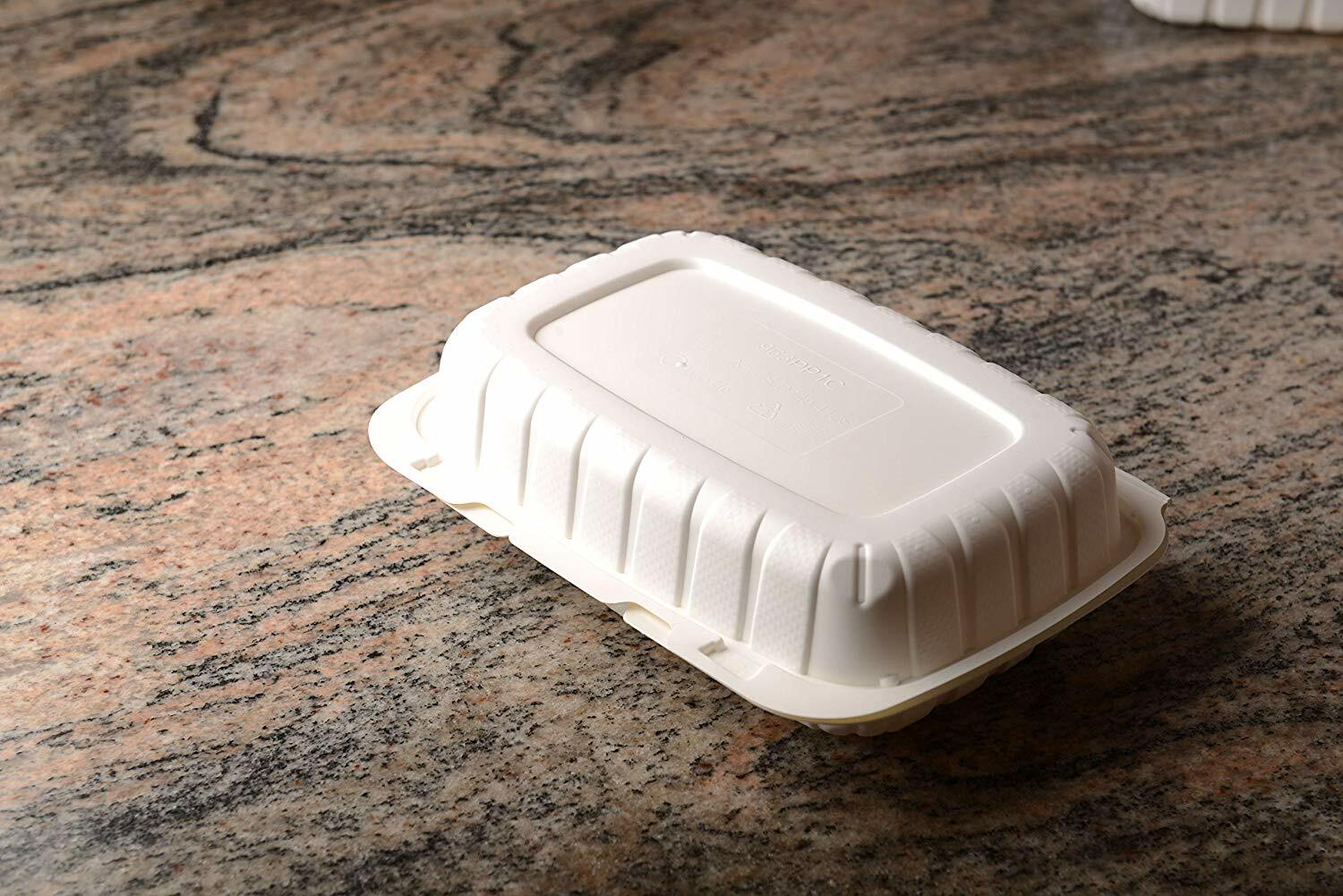 600 Pack Clam Shell Take Out Food Container 9 x 6