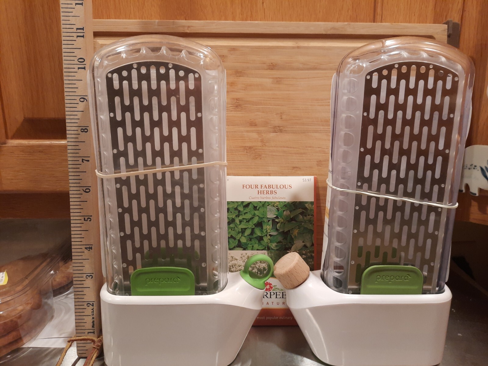 Prepara Herb Savor ~ Keep Herbs Fresh Lot Of 2 ~ BPA-free easy care plastic