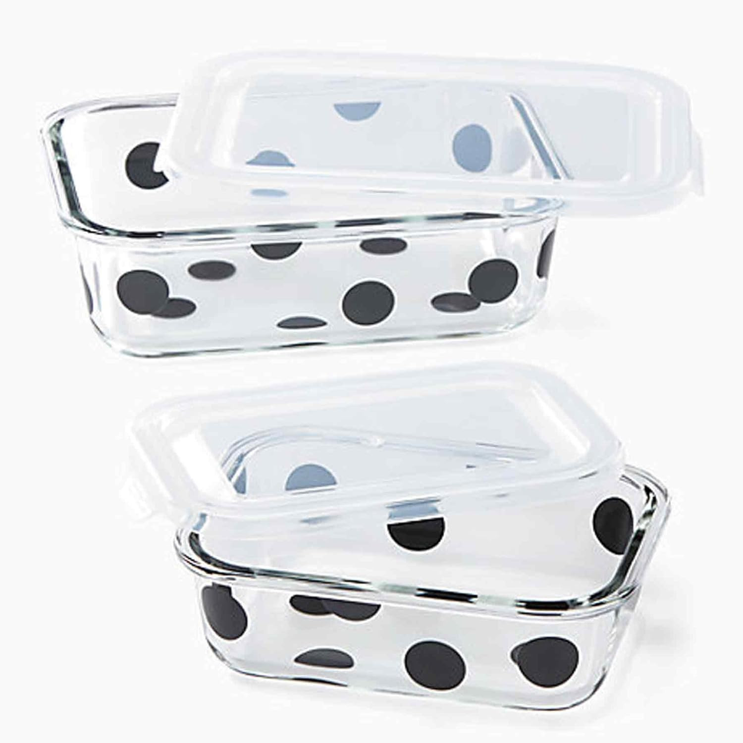 2 Piece Rectangular Food Storage Container Set Multicolor Kitchen Storage