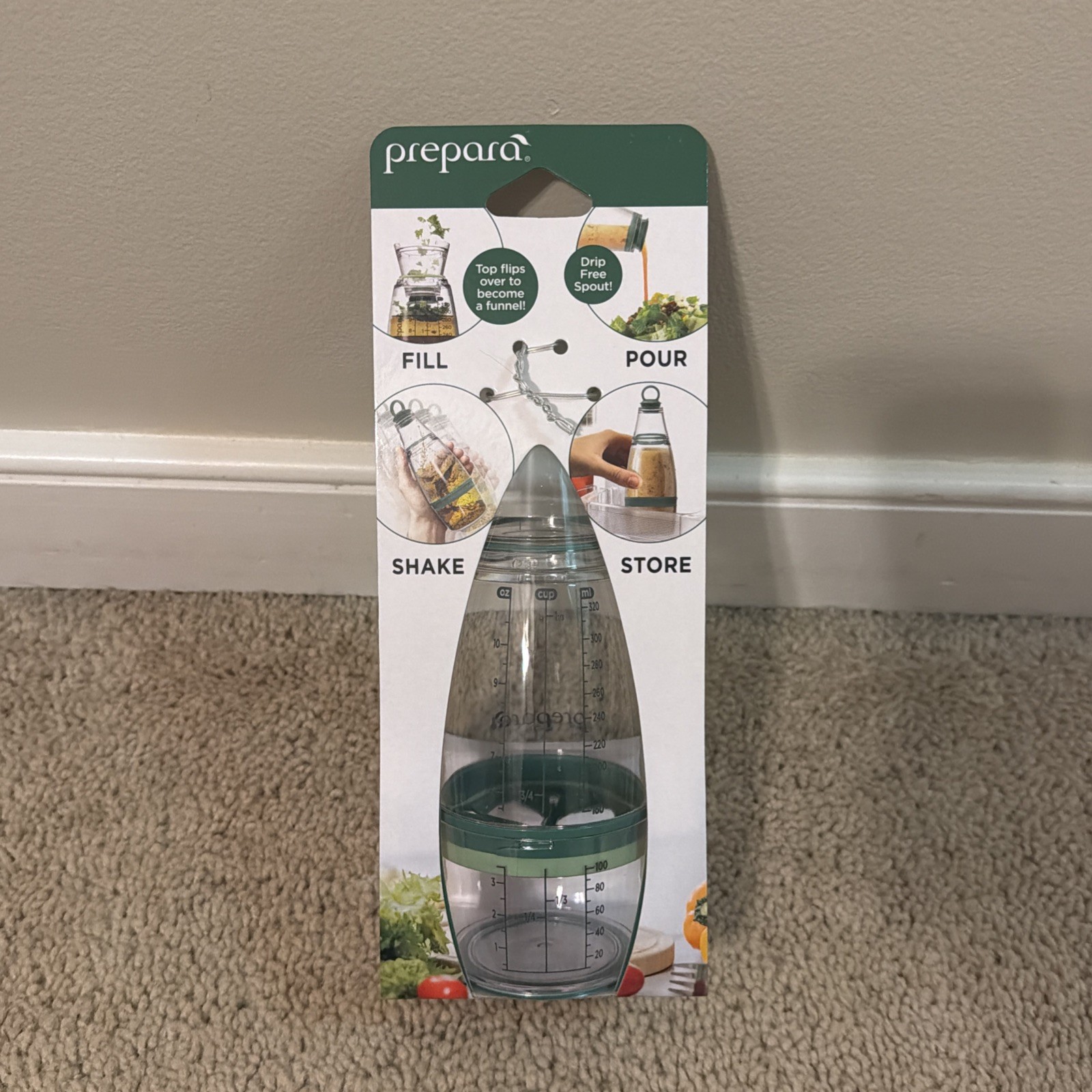 Prepara Chop Scoop Herb Savor POD 2.0 Dressing Shaker All Brand New