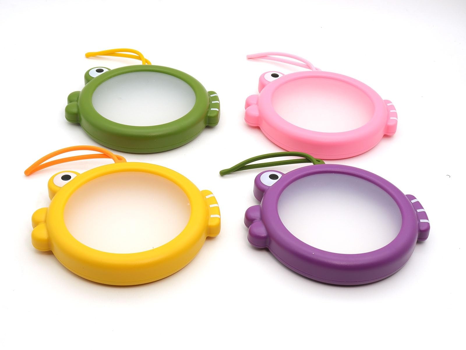 Kirynd Onion storage and Avocado 5.7 x 4.9 inches, green,pink,purple,yellow