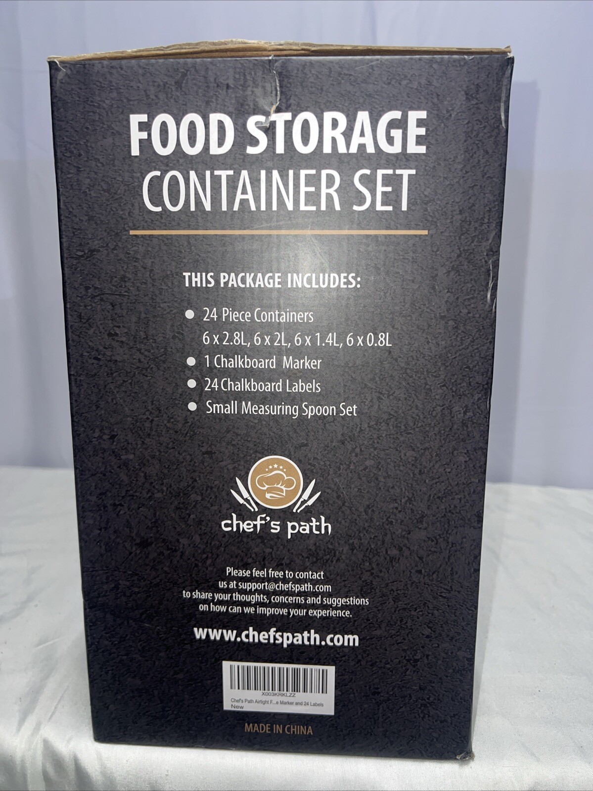 food storage containers set 24 piece + chalkboard labels