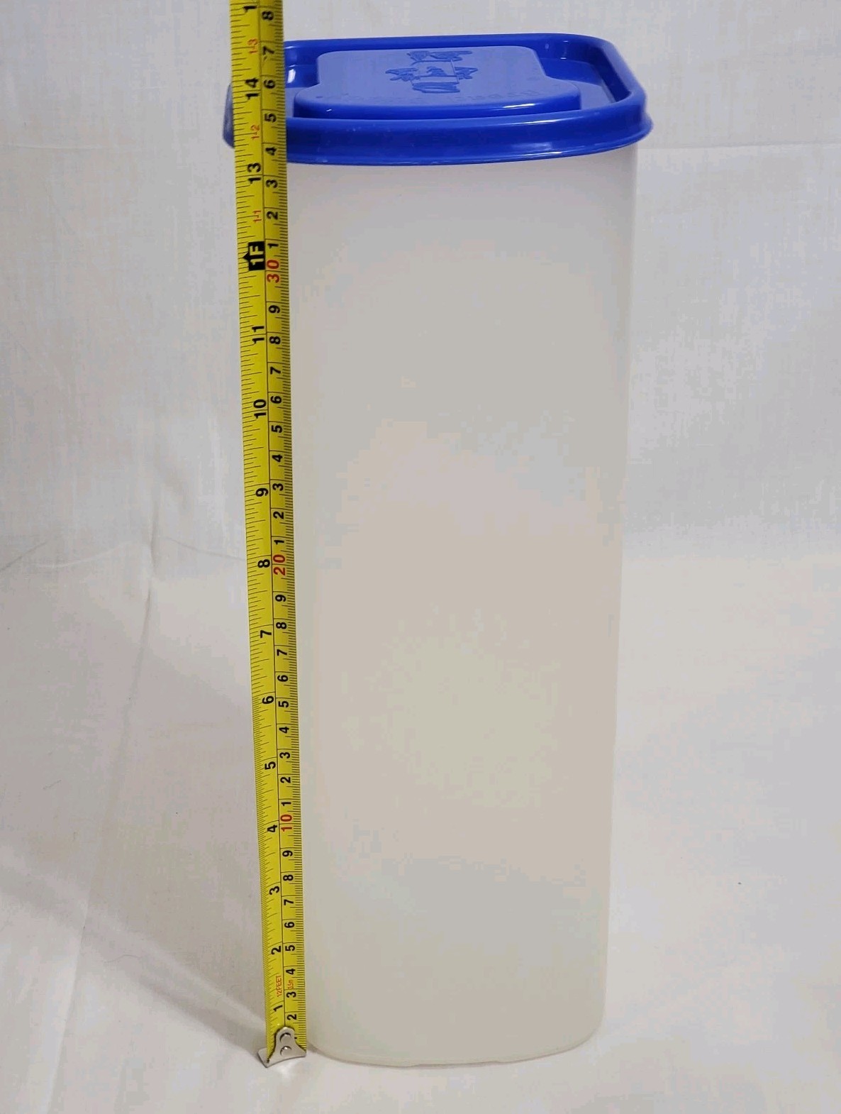 Vintage Bread Buddy Dispenser Kitchen Containers 13″ Tall Blue Lid