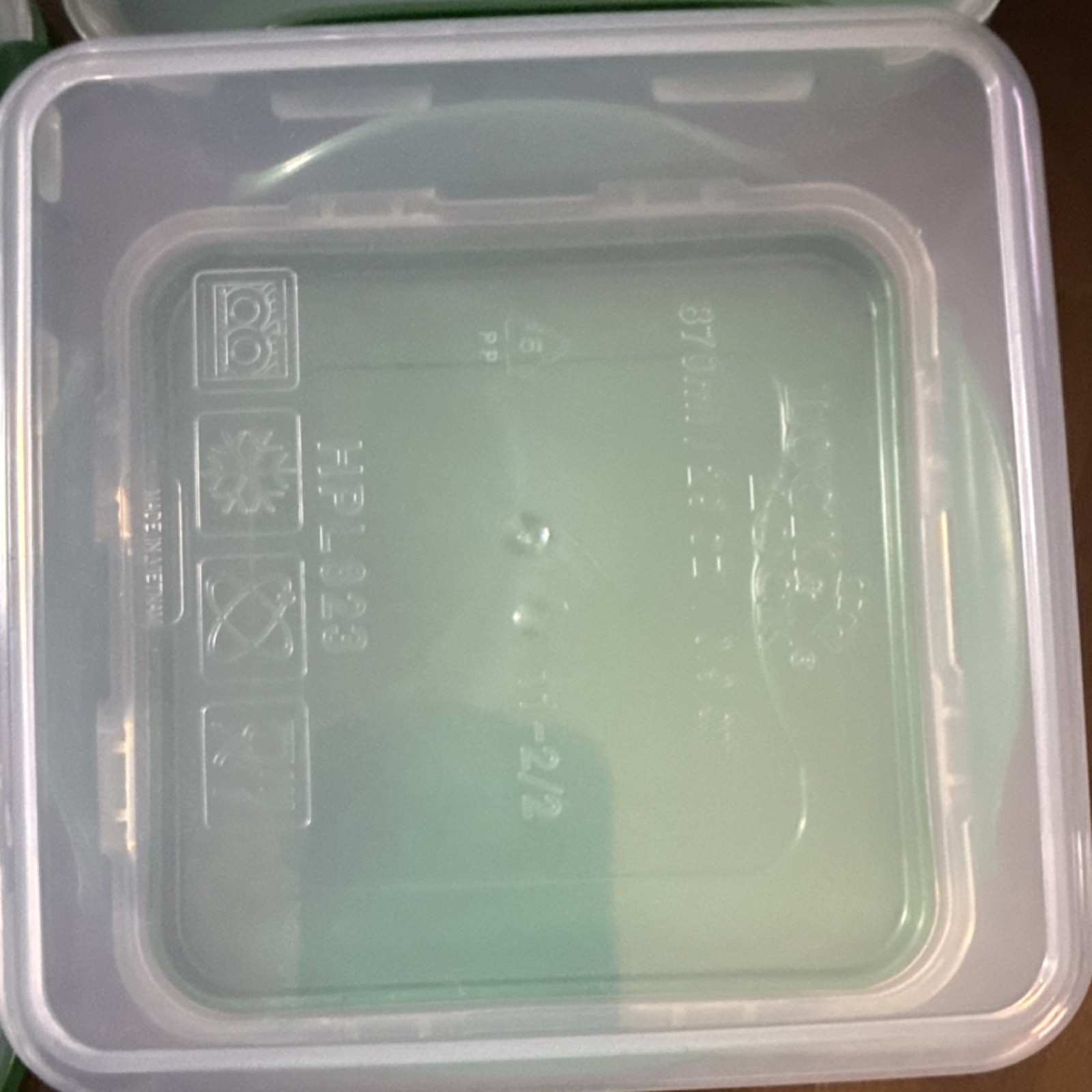 Lock & Lock 8pc Square Round Rectangle Plastic Storage Set Clear Green Snap Lid