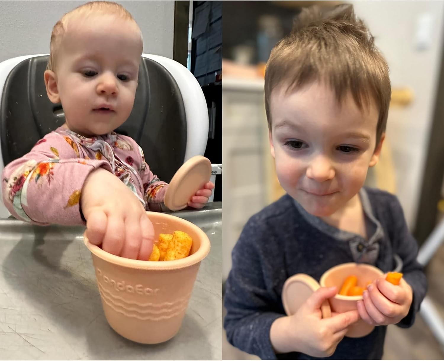 12 Pack Silicone Baby Food Storage Containers, 4 oz Reusable Small Snack Contai