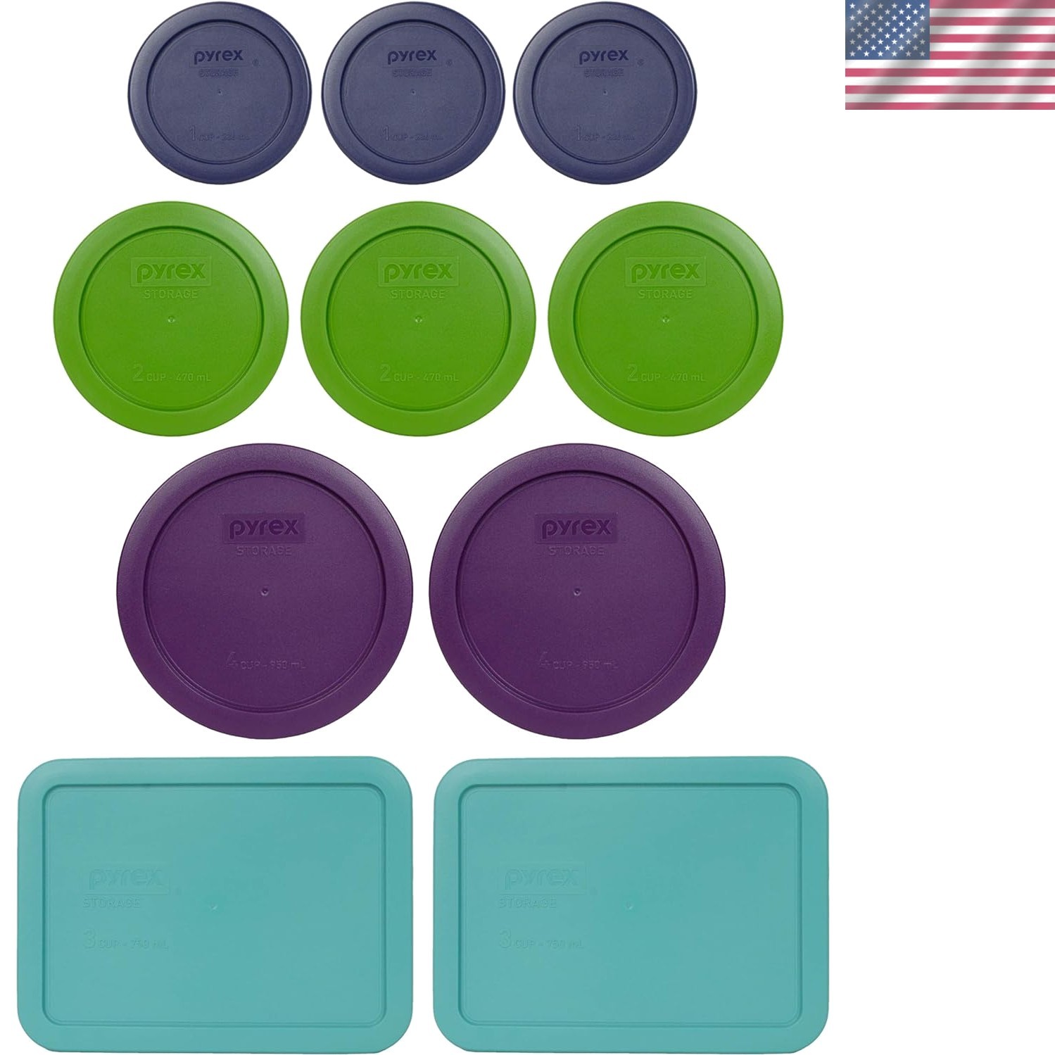 Durable BPA-Free Glass Storage Containers – 10 Colors & Sizes for Every Meal