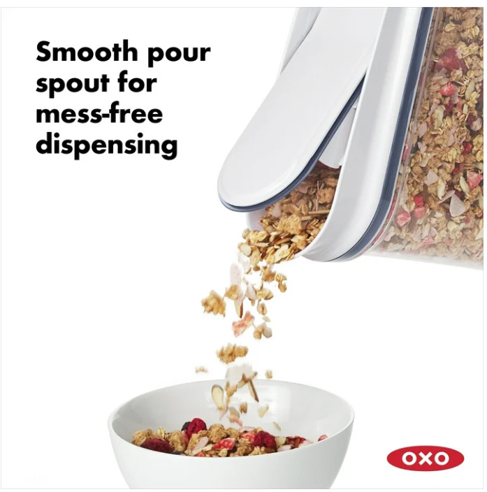(2 pack) OXO Softworks POP Large Cereal Dispenser – 4.5 Qt