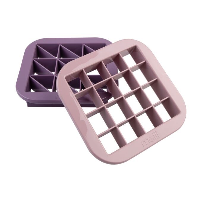 Melii – Luxe Bite Size Sandwich Cutters Pink Purple (Set of 2)