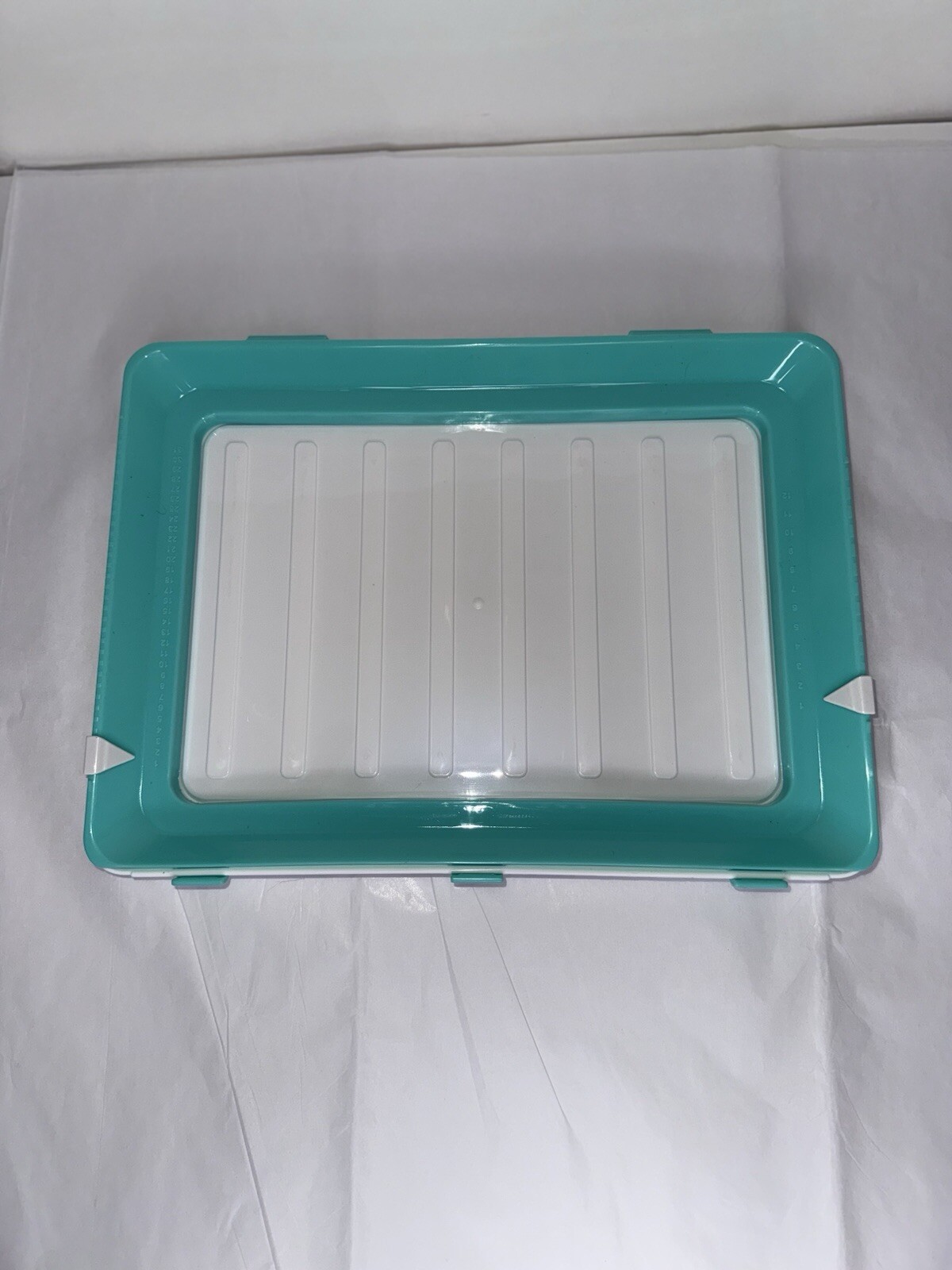 Skinny Stacks 4 Pack – Stacking Food Storage Trays Stretch Cover Unused No Box