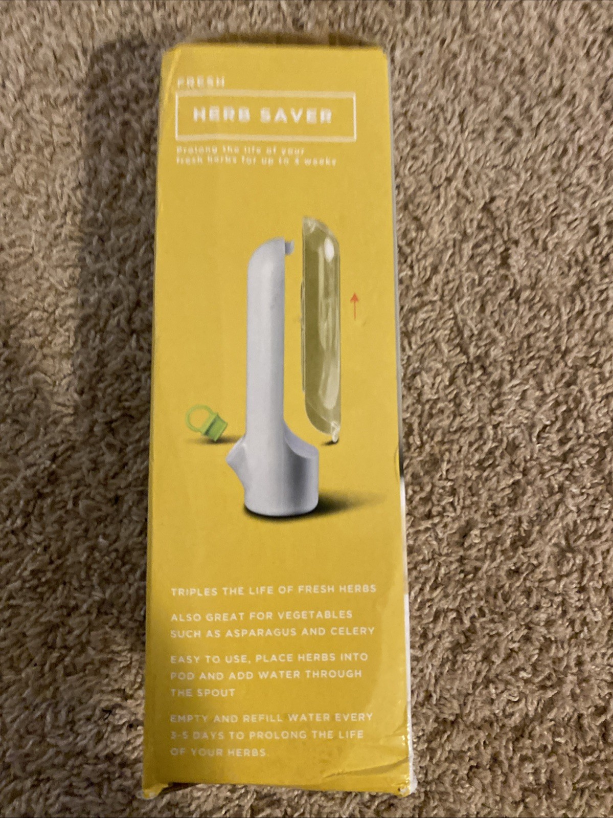 Fresh Herb Saver NEW In Box – Triples the life of fresh herbs – WOW!