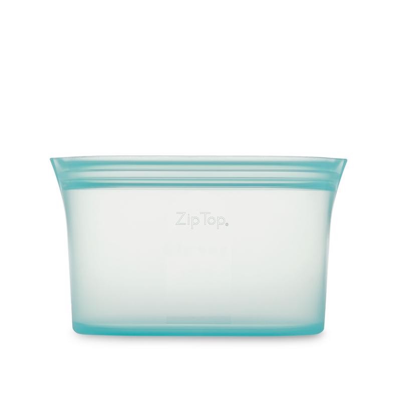 Zip Top 24 oz Teal Rectangle Food Storage Container