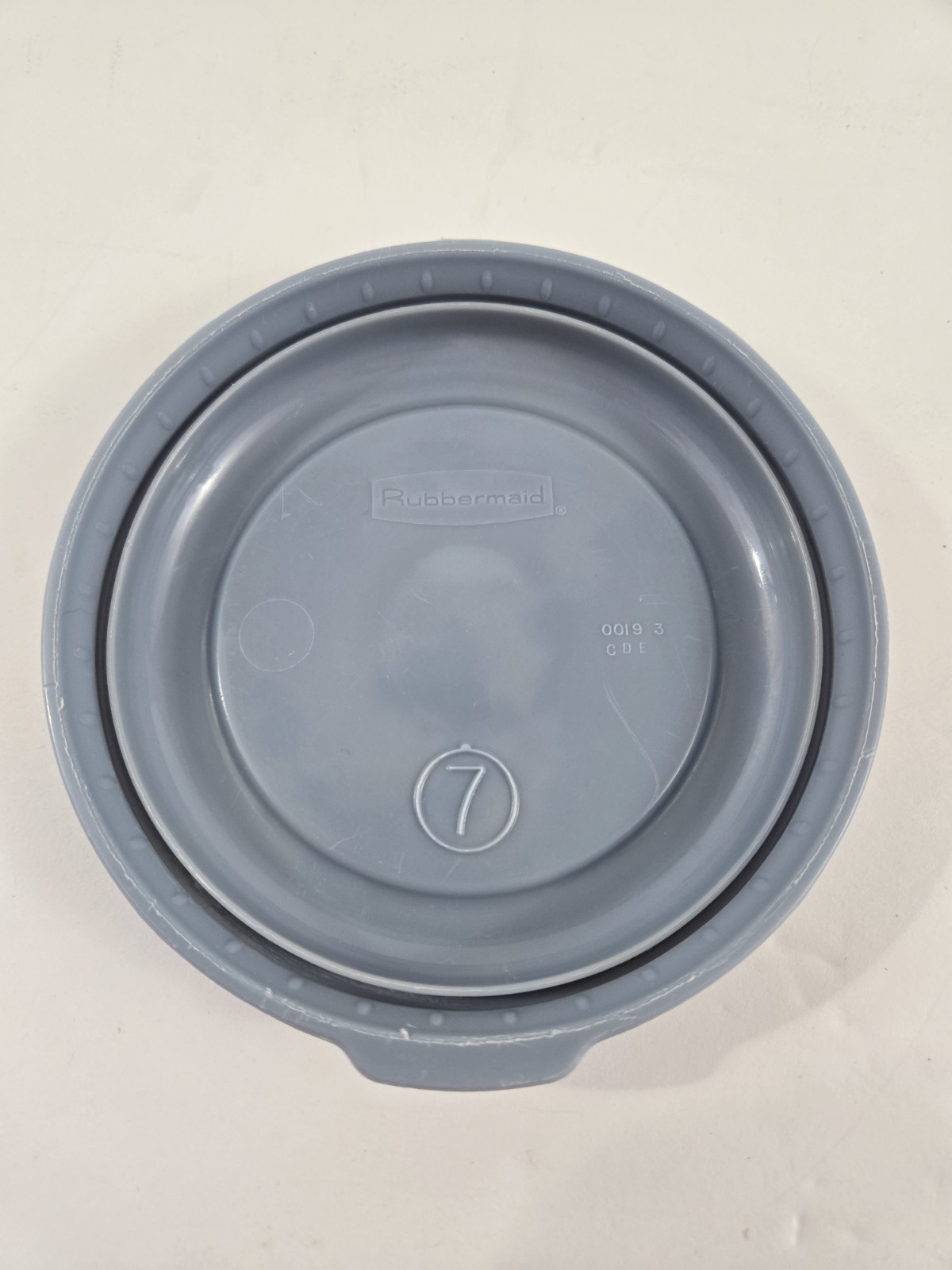 Rubbermaid 0019 Servin Saver Replacement Lid ONLY #7 Round 5” Blue Vintage