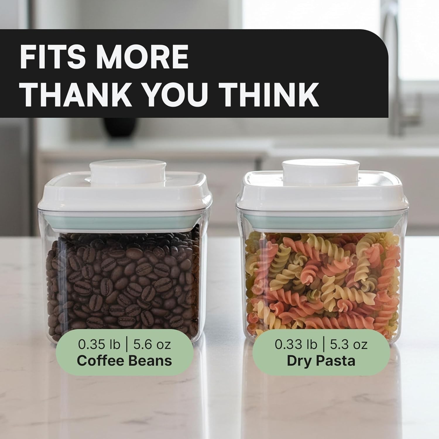 Bop Top Airtight Food Storage Containers with Lid 2 Cups / 16 oz | Kitchen Ca…