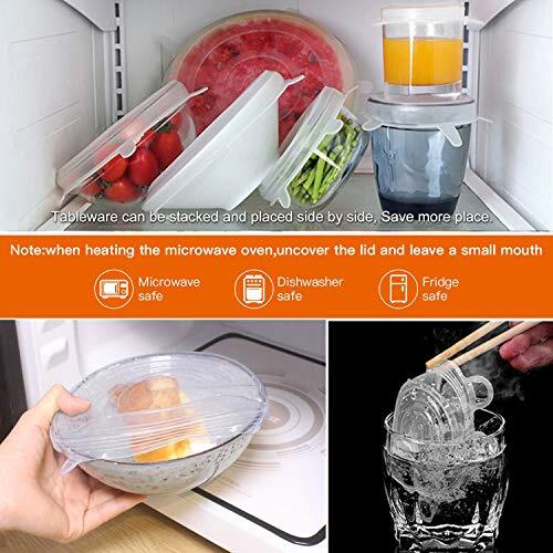 Silicone Stretch Lids 14 Pc 2Pcs XXL Size up to 9.8” Diameter,7 Different Sizes