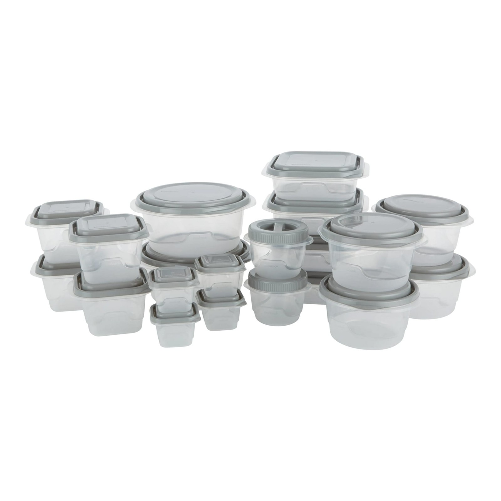 80-Piece Boxed Food Storage Container Set, Made Without BPA and Dishwasher Safe,