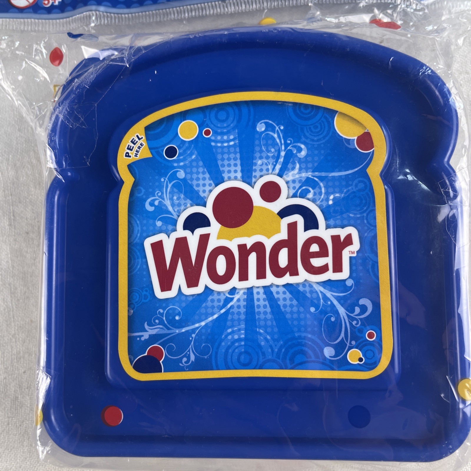 WONDER BREAD SANDWICH PACKER CONTAINER, NEW, SEALED BLUE