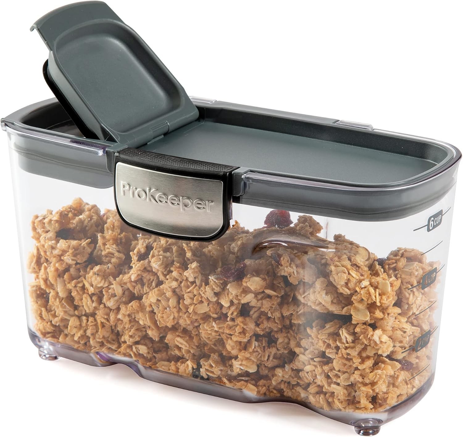 by Clear Plastic Airtight Food Baker’s Kitchen Storage Organization Container…