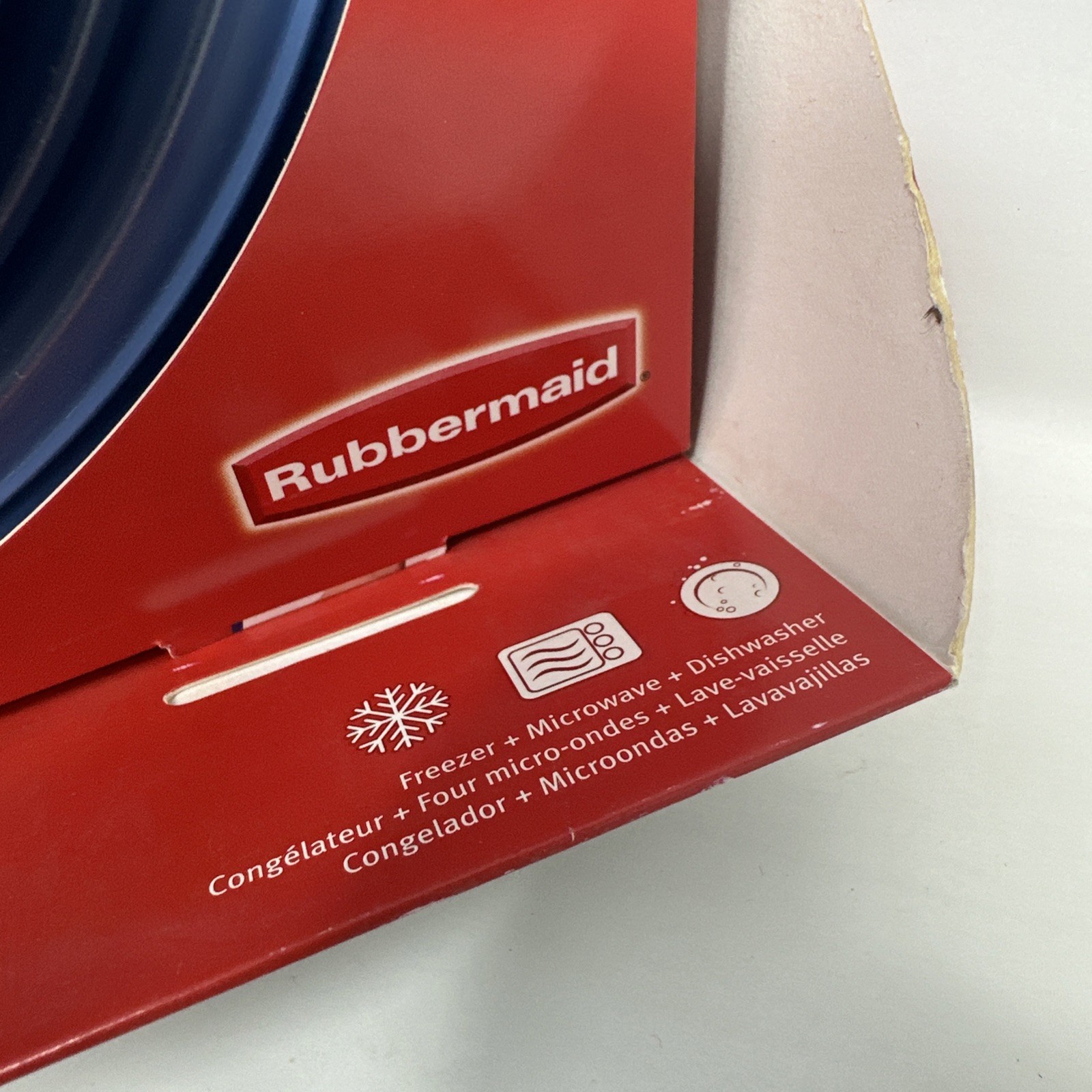 Rubbermaid COLLAPSIBLE 4 Cup Food Storage Container Blue Bowl Lid Vintage RARE