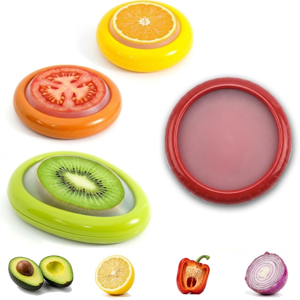 Avocado Saver and Tomato Holder, Onion Antioxidation Storage Set – Set of 4 R…
