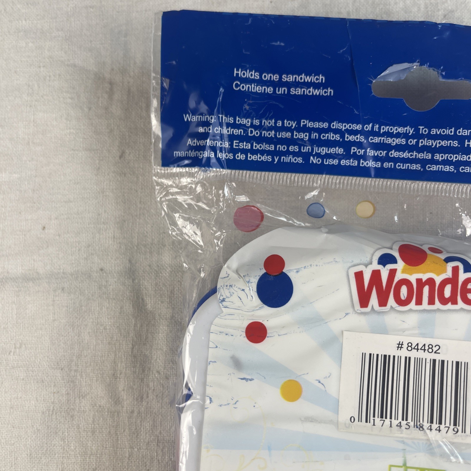 WONDER BREAD SANDWICH PACKER CONTAINER, NEW, SEALED BLUE