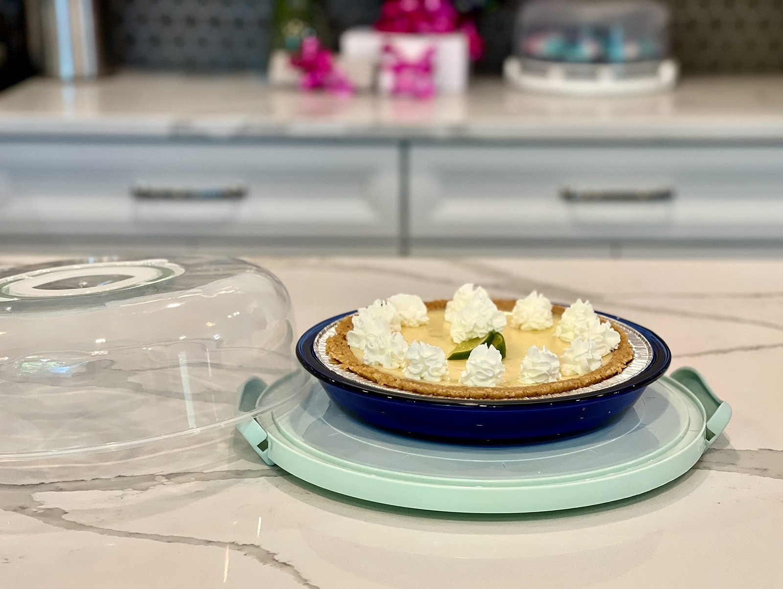 Top Shelf Elements Pie, Cheesecake Carrier for up to 11 in x 3 in cake. Two S…
