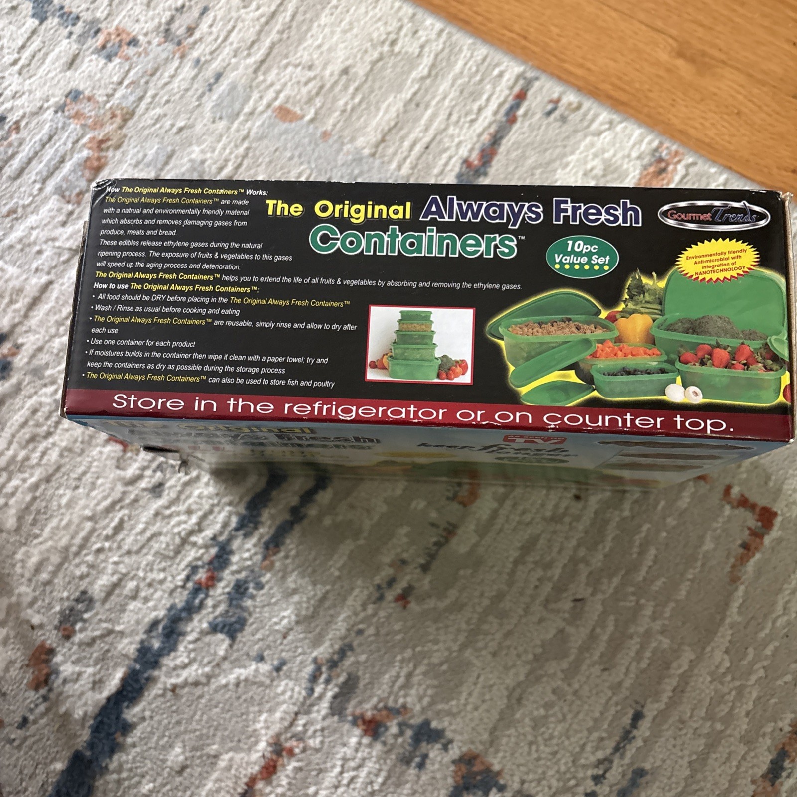 The Original Always Fresh Containers by Gourmet Trend 10-piece as seen on TV