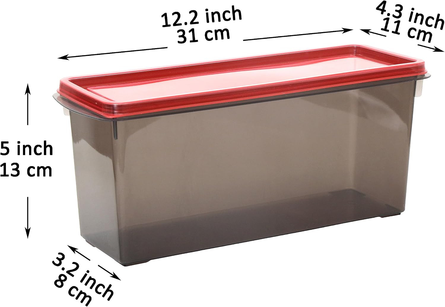 2 Pack 100OZ Large Plastic Food Container, Plastic Pasta Containers Organizers,