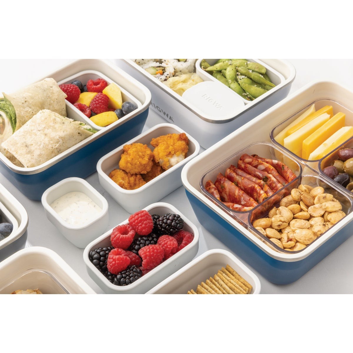 Rigwa Life 9 In. x 6 In. Bento Box Kit, Snowbird REX96_SNBD Rigwa Life