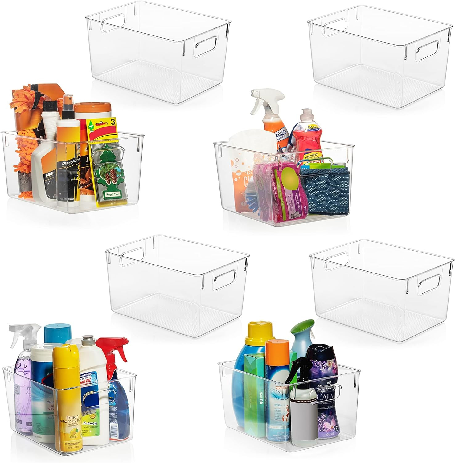 Clear Plastic Storage Bins – Pantry Organizers & Storage Containers, Cabinet Org
