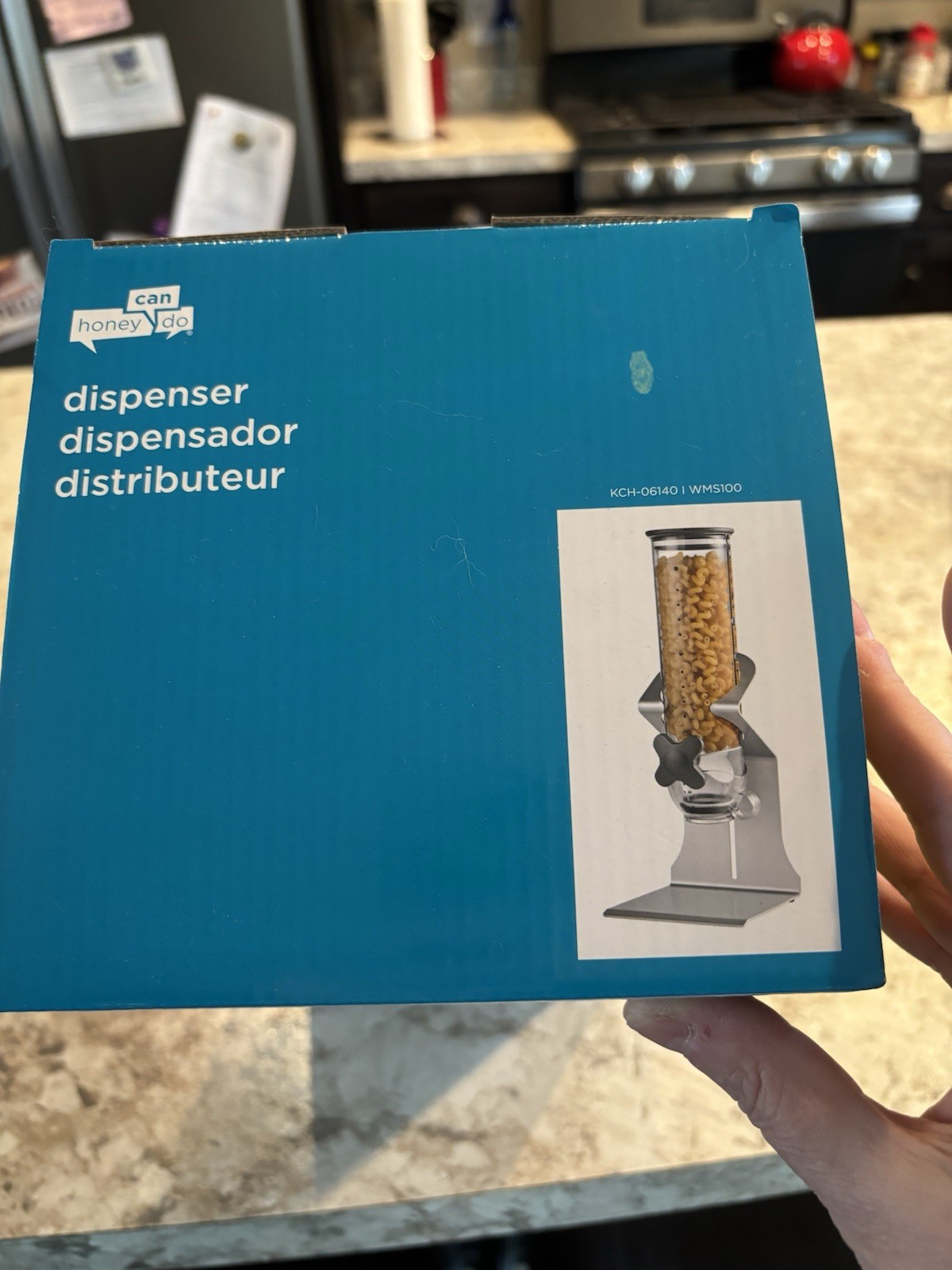 Honey-Can-Do Pro Single Dry Food Dispenser, Grey – brand new in original box