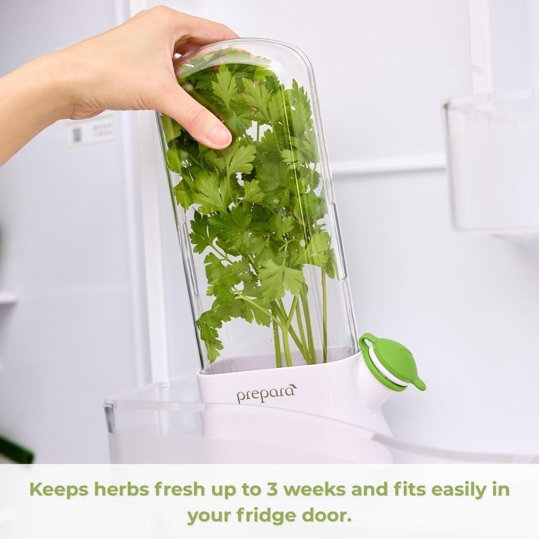 Herb Savor Eco: BPA-Free Herb Storage Container, Keeps Herbs Fresh for 3 Weeks