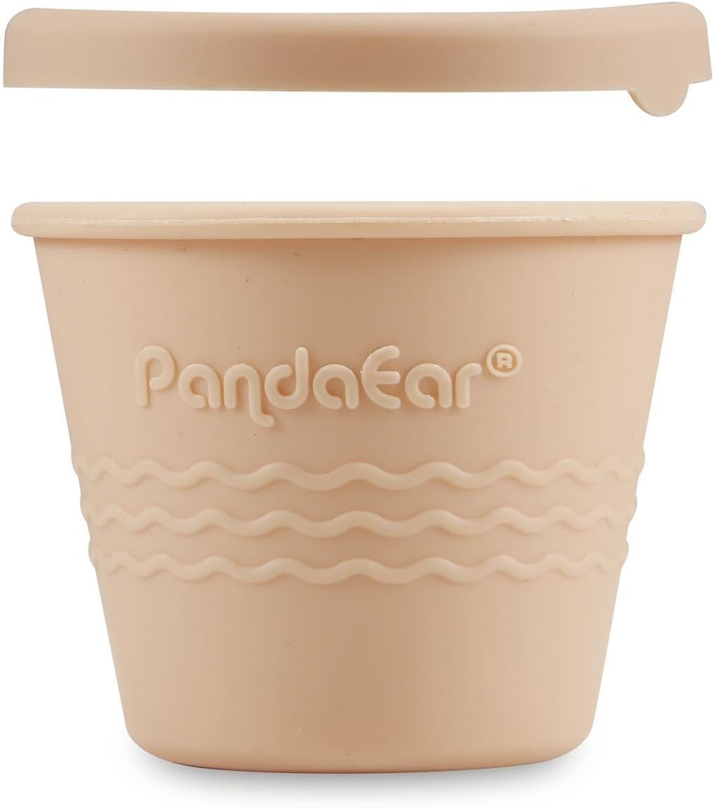 12 Pack Silicone Baby Food Storage Containers, 4 oz Reusable Small Snack Contai