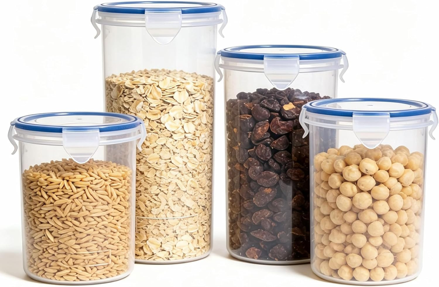 Food Storage Containers Set for 4 Pack, Freezer Containers with Airtight Lids…
