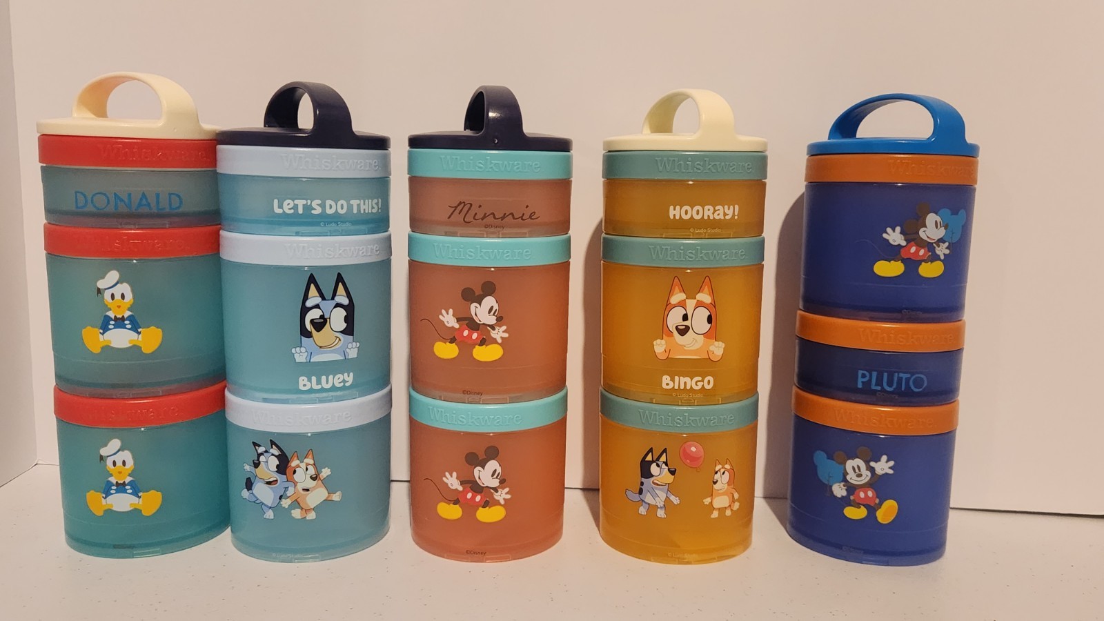 5 Whiskware Snack Stacker 3-Pack Kids Snack Containers BPA Free Travel