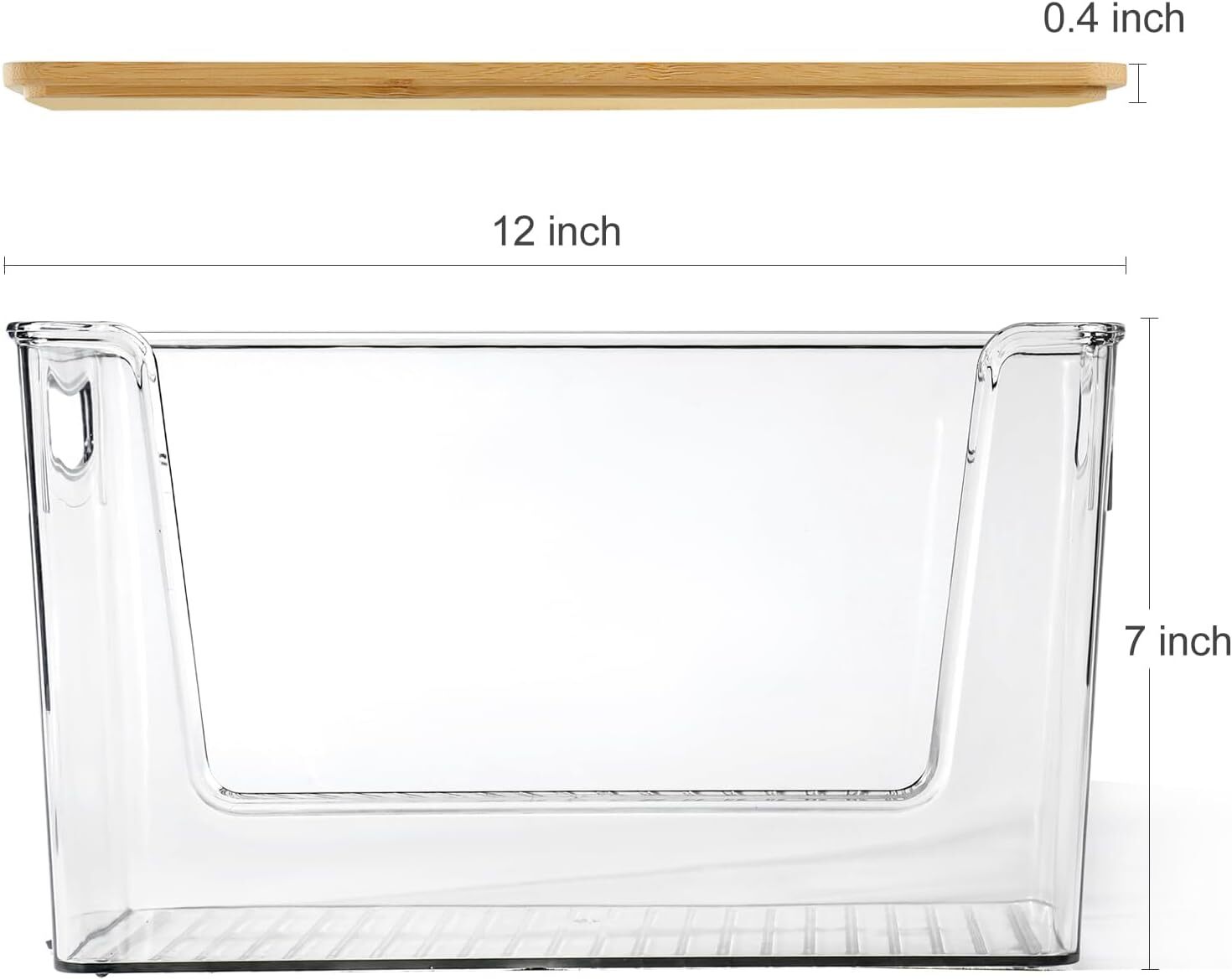 Pantry Organizers Storage, 2 Set Stackable Kitchen Counter Organizers for Onion